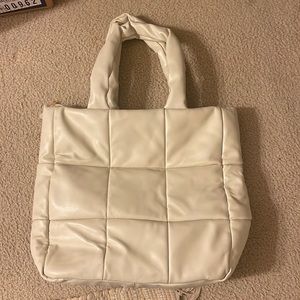 Faux Leather Puffer Tote ❤️